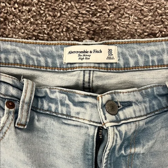 Light Blue Distressed Women's Jeans - Picture 2 of 4